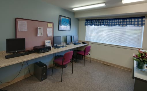 Resident computer center at Cherrydale Apartments in Baltimore
