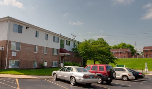 Off-street parking available at Cherrydale Apartments located in the Baltimore