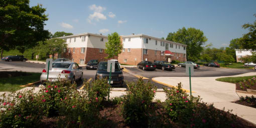 Plenty of off-street parking for residents of Cherrydale Apartments in Baltimore