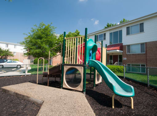 Community playground for residents living at Cherrydale Apartments in Baltimore