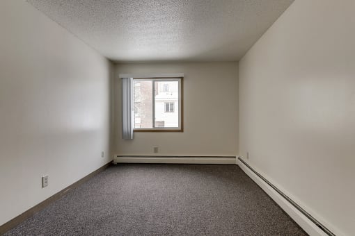 Carpeted Bedroom at Westminster Place, St. Paul, Minnesota