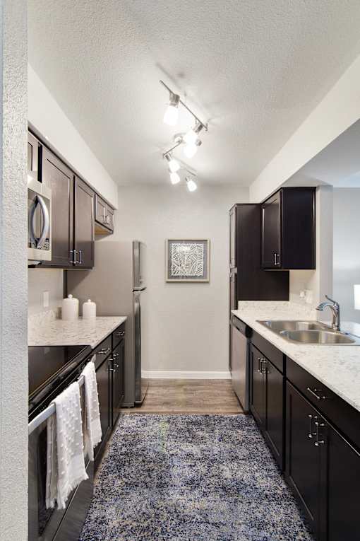 Fully Equipped Kitchen at The Village at Bunker Hill in Houston, Texas