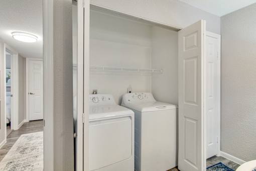 Washer and Dryer in each unit at The Village at Bunker Hill in Houston, Texas
