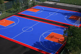 Double basketball court