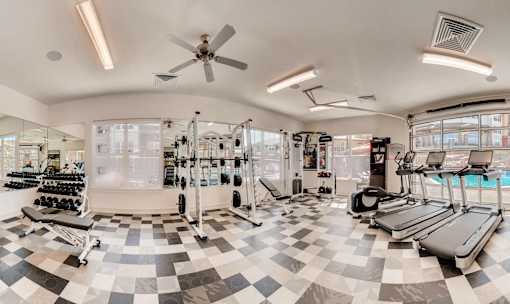 Spacious gym at Auburn Brook, Colorado, 80109