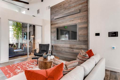 Modern living area at Auburn Brook, Castle Rock, CO, 80109