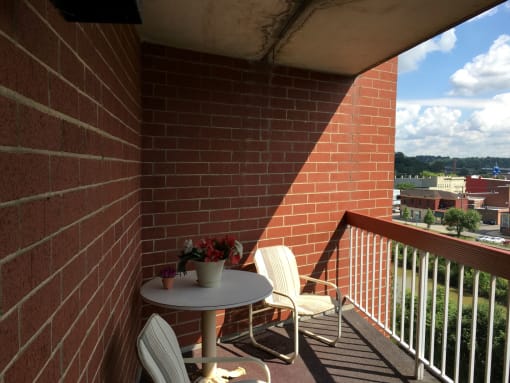 Balcony at Honus Wagner Apartments Carnegie, Pennsylvania