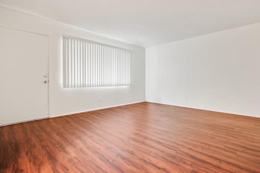 Living room with vinyl plank floors