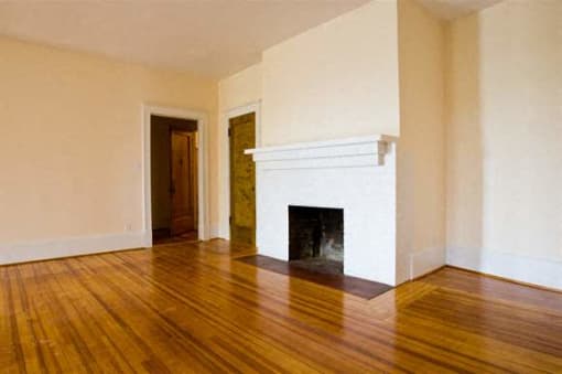 view of fireplace