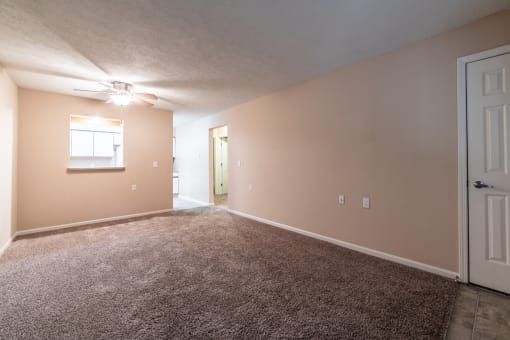 Carpeted Bedroom at Bradford Ridge Apartments, Bloomington, IN, 47403