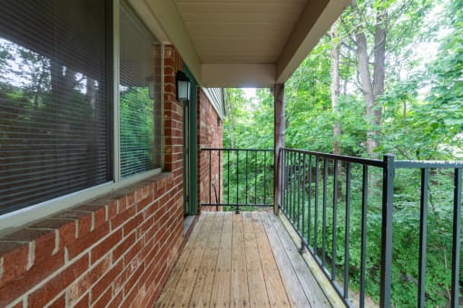 Private Apartment Balcony at Bradford Ridge Apartments, Bloomington, IN