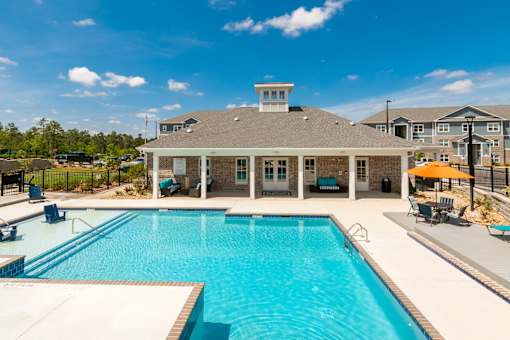 Clubhouse and pool at McHenry Square Apartments, Augusta, GA