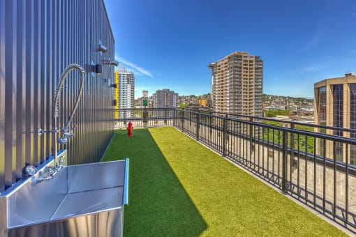 O2 Apartments Outdoor Dog Park and Pet Wash Station