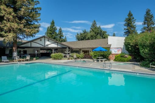 Invigorating Swimming Pool at Scottsmen Too Apartments, Clovis, CA, 93612