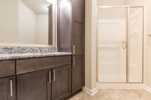 The Grand Flora Guest Bathroom Interior at The Roseberry, Columbia, South Carolina