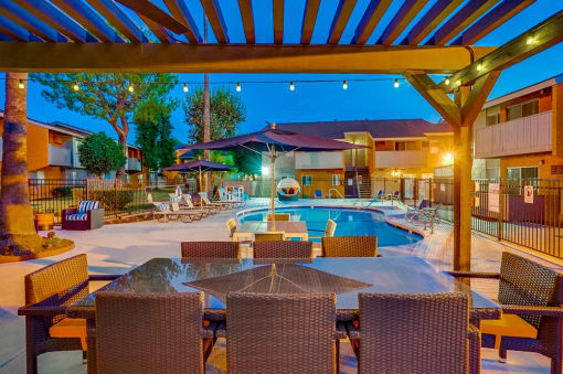 Magnificent Courtyard at Pacific Trails Luxury Apartment Homes, Covina, CA