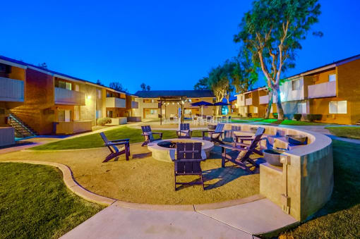 Unique Courtyard Design at Pacific Trails Luxury Apartment Homes, California