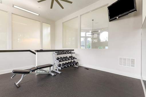 Free Weights at The Apartments at Tamar Meadow, Columbia, MD
