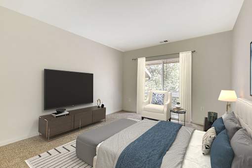 Comfortable Bedroom With Large Window at The Greens at Columbia, Columbia, MD