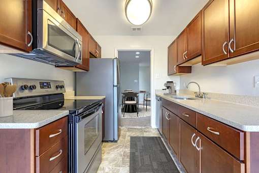Efficient Appliances In Kitchen at The Greens at Columbia, Columbia, MD