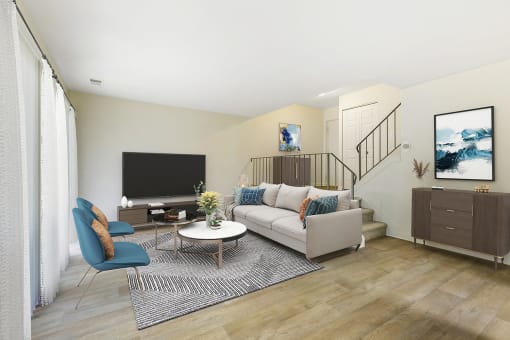 Living Room at Copper and Quarry Village, Maryland