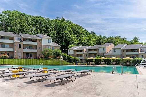 Pool With Sundecks at The Apartments at Saddle Brooke, Cockeysville, 21030
