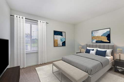 Large Bedroom at The Apartments at Saddle Brooke, Cockeysville, MD, 21030