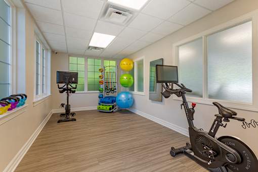 Peloton Bikes at The Apartments at Canterbury, Maryland