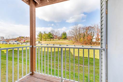 Balcony at The Apartments at Canterbury, Maryland, 21237