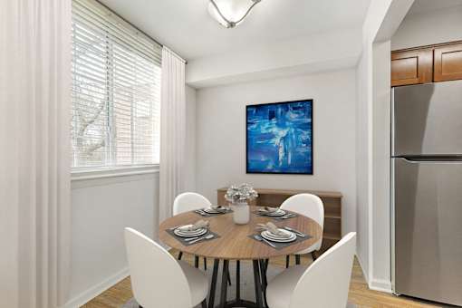 Staged Dinning at The Apartments at Canterbury, Maryland