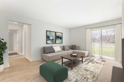 Large Living Area at The Apartments at Canterbury, Rosedale, MD