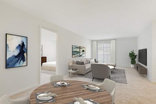 Dining Room at The Apartments at Canterbury, Rosedale