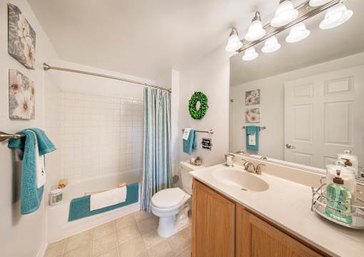 Bathroom With Bathtub at The Apartments at Cambridge Court, Rosedale