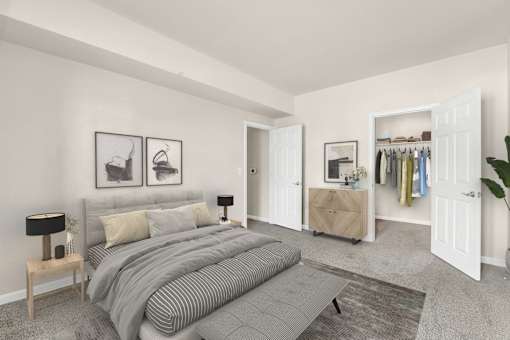 Bedroom at The Apartments at Cambridge Court, Rosedale, Maryland