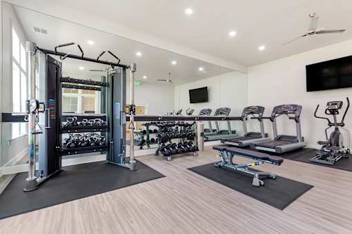 State Of The Art Fitness Center at The Apartments at Cambridge Court, Rosedale