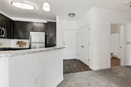 Kitchen And Living Area at The Apartments at Cambridge Court, Rosedale, MD