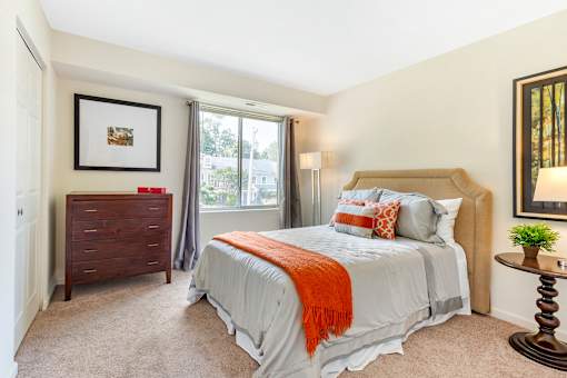 Comfortable Bedroom With Large Window at Annapolis Roads, Annapolis, MD, 21403