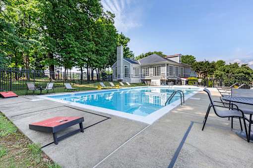 Swimming Pool With Lounge Chairs at Annapolis Roads, Maryland