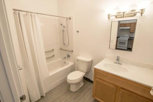 Bathroom at Berwyn Apartments in Berwyn, IL