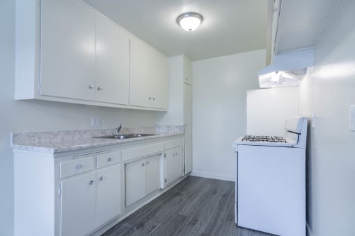 Kitchen with new flooring