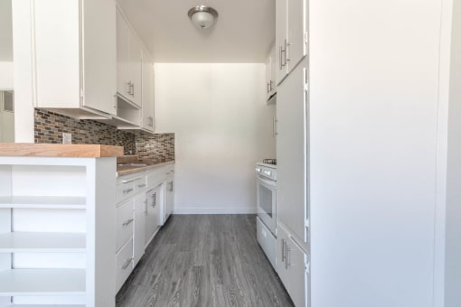 Kitchen with new floor
