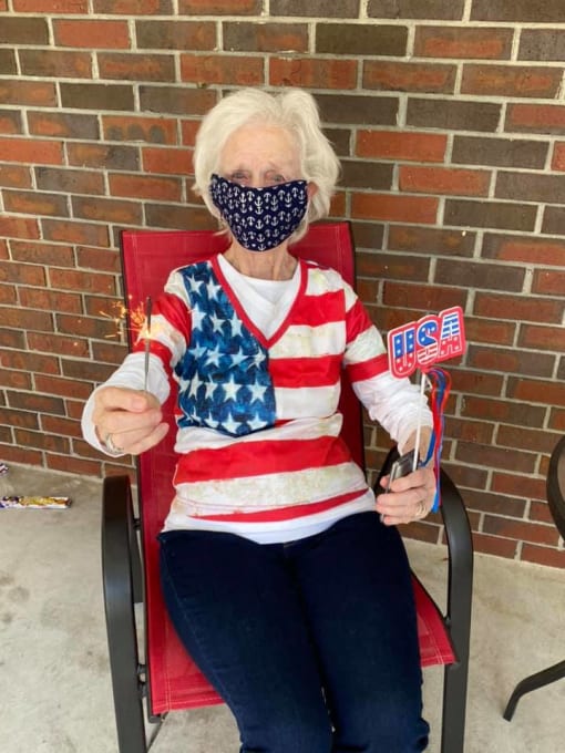 Happy Senior Resident at Savannah Court of Camilla, Camilla, Georgia