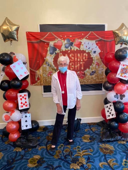 Seniors Celebrating Casino Night at Savannah Court of Camilla, Camilla