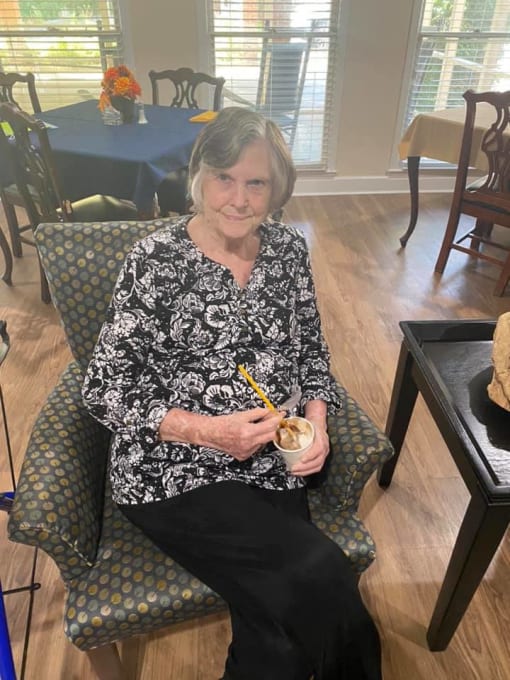 Happy Senior Resident at Savannah Court of Camilla, Camilla, GA