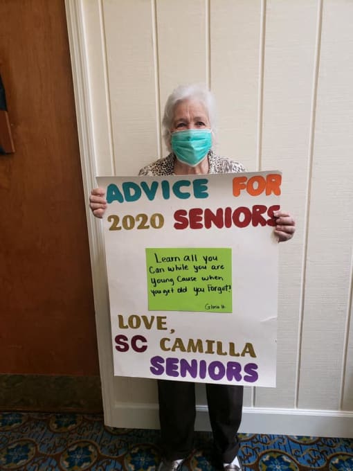 Advice For 2020 Seniors at Savannah Court of Camilla, Georgia