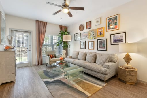 Apartments in San Marcos, TX - Modern Living With Stylish Decor, Hardwood Flooring and Access to Outdoor Patio