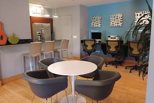 Resident Lounge with Entertaining Kitchen