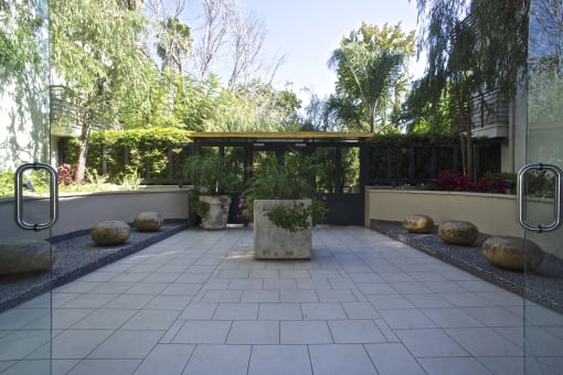 Exterior Courtyard at Front Entrance of Edinburgh Courtyard by Wiseman