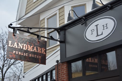 Next to Adams Village is The Landmark Public House