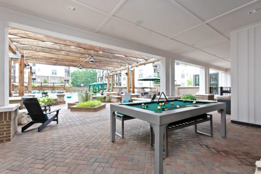 Game Room With Billiards at Beckett Farms Apartments, PRG Real Estate Management, Fort Mill